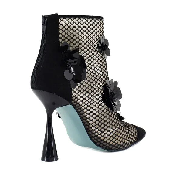 Betsey Johnson Women's Navey Embellished Dress Booties Size 6 - H100 - Picture 2 of 6